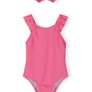 Plavky dívčí jednodílné a sluneční brýle Minoti 30SWIM108 růžová - 98/104 | 3/4let