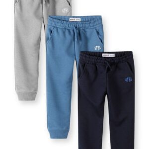 Tepláky chlapecké s elastickým pasem a stahovací šňůrkou 3pack Minoti 29FLEECE204 - 98/104 | 3/4let