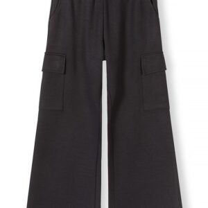 Tepláky dívčí široké cargo s elastickým pasem a stahovací šňůrkou Minoti 30SCUBA157 černá - 164/170 | 14/15let