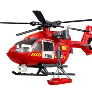 Vrtulník hasičský s efekty 38 cm