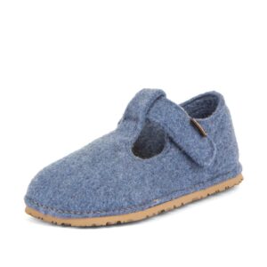 Chlapecké barefoot bačkory FLEXY WOOLY Denim; Froddo; G1700378-1; modrá - 30