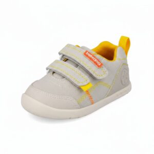 Chlapecké barefoot plátěné tenisky LONA BASICA BEIGE Y AMARILLO Biomecanisc 262190-C891 - 26