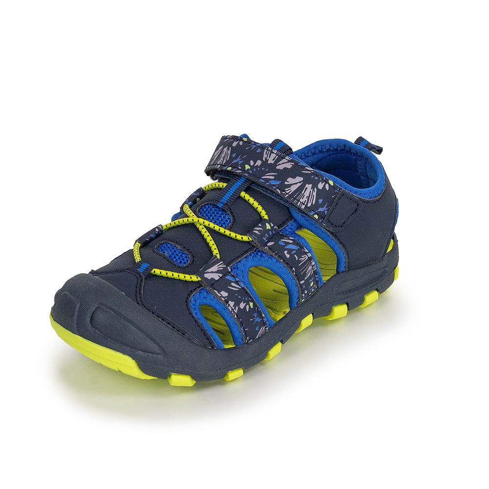 Chlapecké sandály BUGGA LUMA Dark Blue/Yellow - tmavě modré - 38