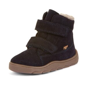 Chlapecké zimní barefoot boty ZERU TEX FURRY Dark blue