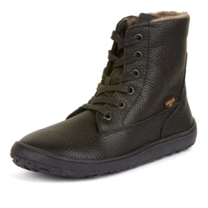 Dětské zimní barefoot boty TEX LACES Black