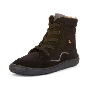 Dětské zimní barefoot boty TEX WOOL GROW Black