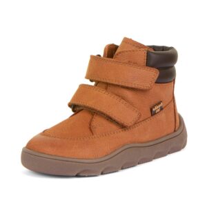 Dětské zimní barefoot boty ZERU TEX Cognac