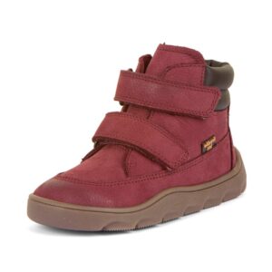 Dívčí zimní barefoot boty ZERU TEX Bordeaux