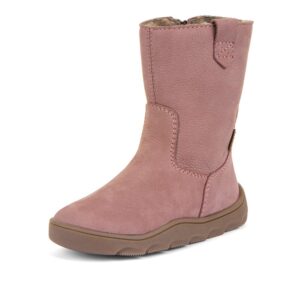 Dívčí zimní barefoot kozačky ZERU TEX BOOT Dark Pink
