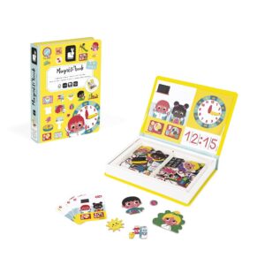 Janod Magnetická kniha Magnetibook Hodiny