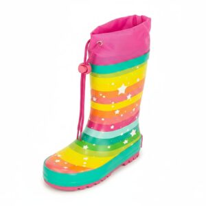 dívčí holínky gumové - potisk rainbow