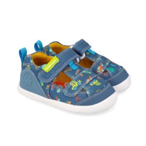 Chlapecké barefoot sandály LONA ESTAMPADA INDIGO Biomecanics 262197-A631 - 26
