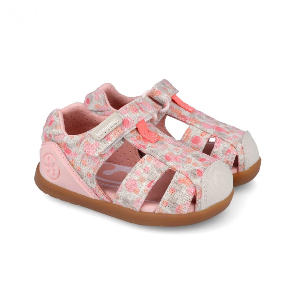 Dětské barefoot sandály LUREX BEIGE Biomecanics 262193-A103 - 26