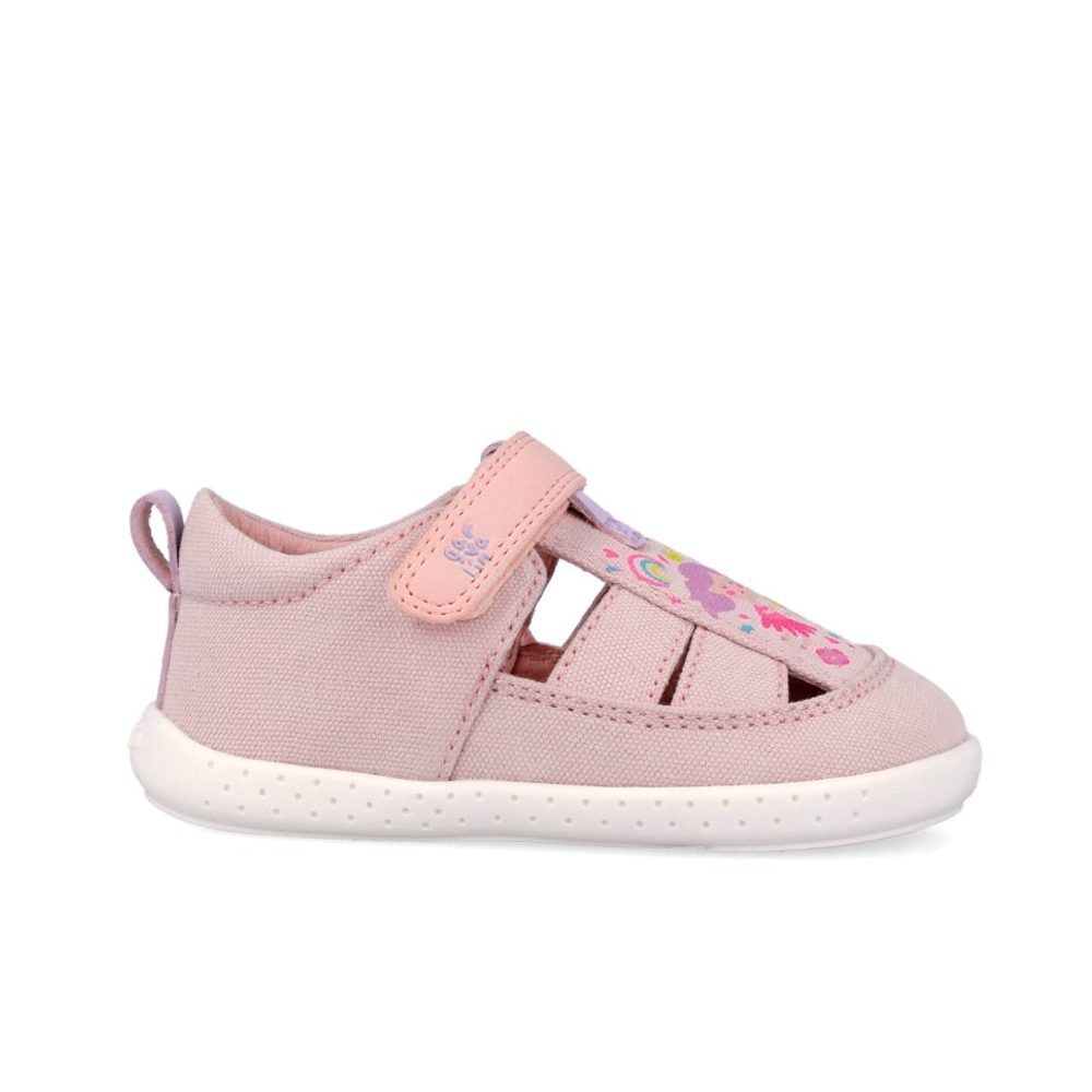 Dívčí barefoot sandály LONA PRINCESA ROSA Biomecanics 262342-A032 - 26