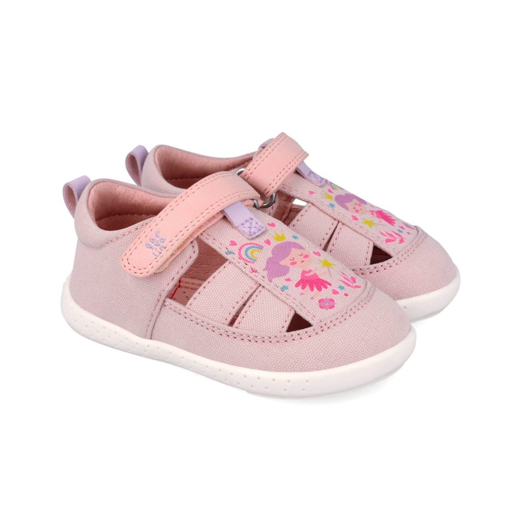 Dívčí barefoot sandály LONA PRINCESA ROSA Biomecanics 262342-A032 - 26