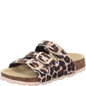 Dívčí korkové pantofle FOOTBAD Beige/Multicolored Superfit 1-800113-4000 - 40