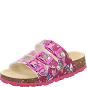 Dívčí korkové pantofle FOOTBAD Pink/Multicolored Superfit 1-800113-5690 - 40