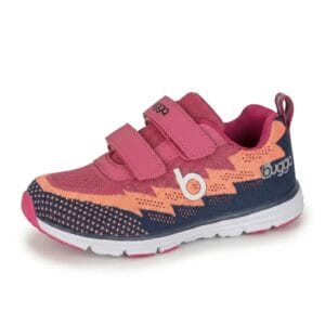 Dívčí lehké sportovní tenisky BUGGA HONE Purple/Orange/Dark Blue - 38