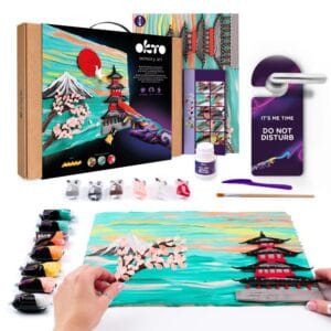 OKTO Výtvarný set malování hmotou #Japan 30x40 cm