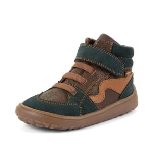 Chlapecké celoroční kotníkové barefoot boty TEX GO BROWN+ Froddo G3110265-17 - 35