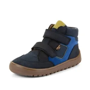 Chlapecké celoroční kotníkové barefoot boty UP HILL TEX DARK BLUE Froddo G3110281 - 37