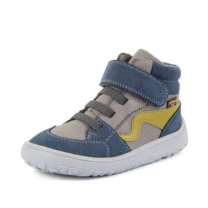 Dětské celoroční kotníkové barefoot boty TEX GO GREY/BLUE Froddo G3110265 - 35
