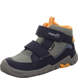 Dětské kotníkové celoroční tenisky Superfit barefit TRACE GTX Green/Orange 1-006042-8010 - 35