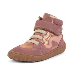 Dívčí celoroční kotníkové barefoot boty TEX GO PINK/GOLD Froddo G3110265-6 - 35