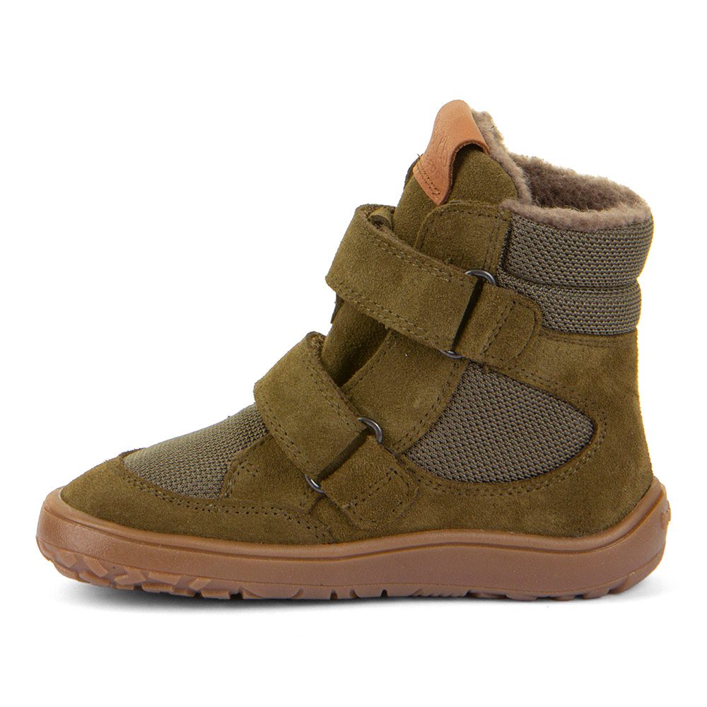 Chlapecké zimní barefoot boty TEX WINTER Olive Froddo G3160247-1 - 40
