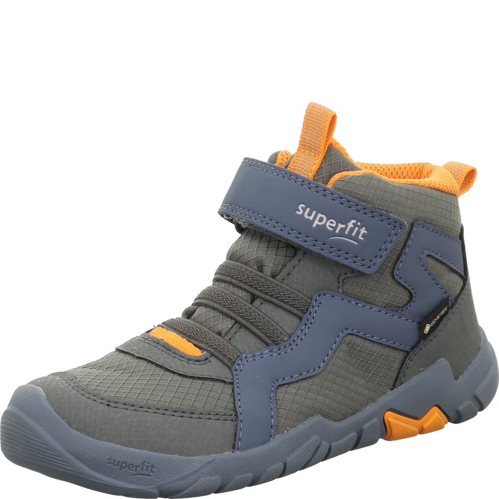 Dětská celoroční barefit obuv Superfit TRACE GTX Green/Orange 1-006034-7010 - 35