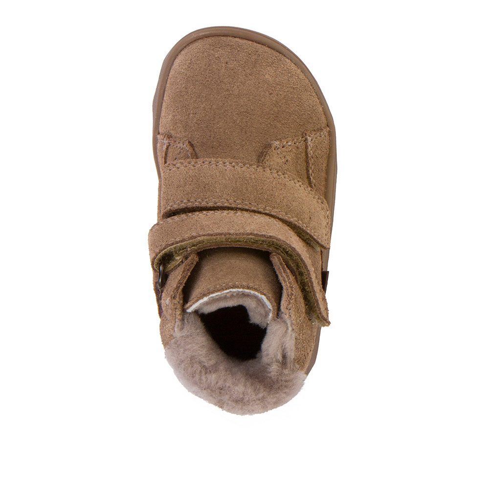 Dětské zimní barefoot boty ZERU TEX FURRY Beige Froddo G2110151-8 - 35