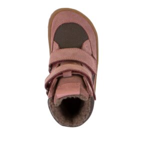 Dívčí zimní barefoot boty TEX WINTER Gray/Pink Froddo G3160247-13 - 40