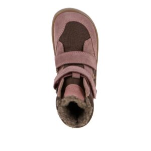 Dívčí zimní barefoot boty UP HILL WOOL Dark Pink Froddo G3160262-10 - 37