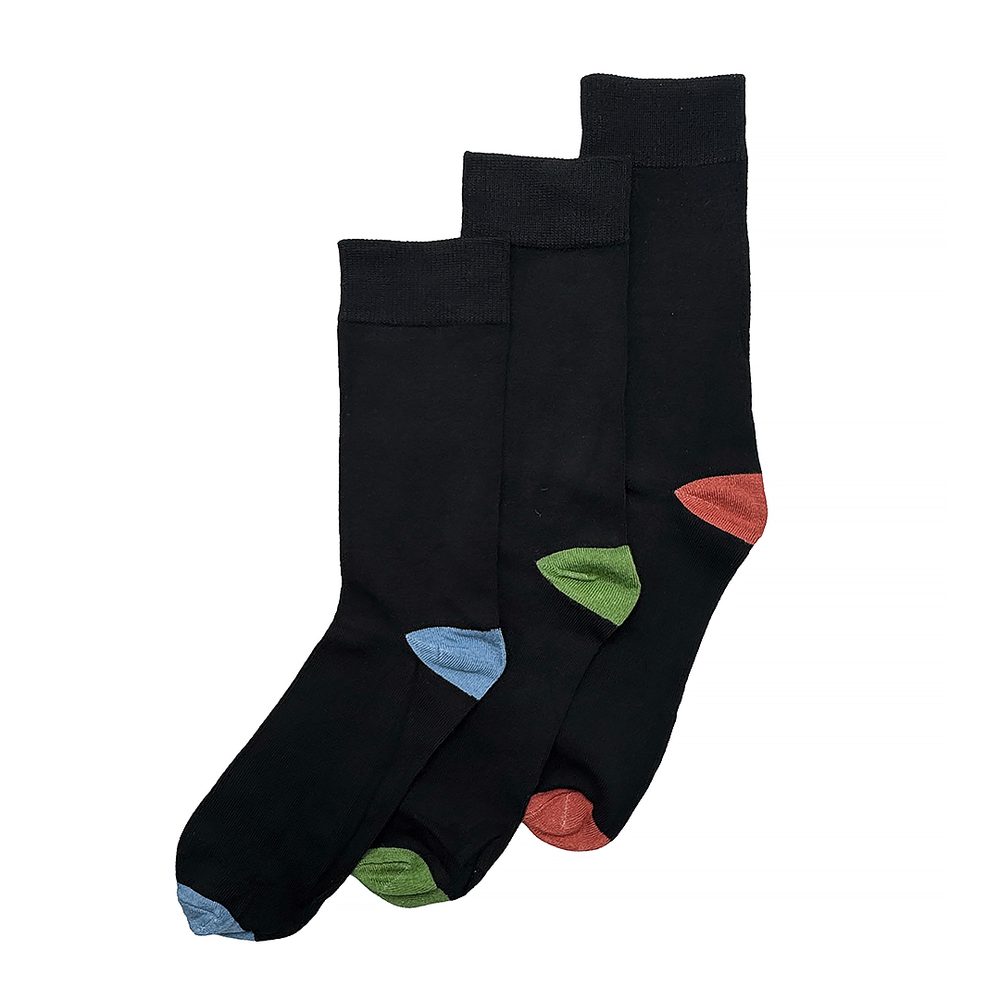Pánské vysoké ponožky bambusové - 3pack Pidilidi PD0153-02 černá - 43-46