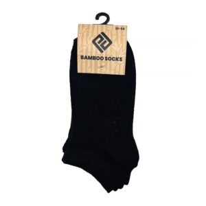 Unisex kotníkové ponožky bambusové - 3pack Pidilidi PD0150-10 černá - 43-46