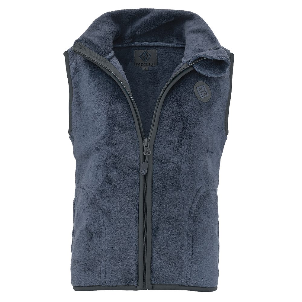 Unisex vesta chlupatá se stojáčkem Pidilidi PD1207-04 modrá - XXL