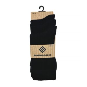 Unisex vysoké ponožky bambusové - 3pack Pidilidi PD0151-10 černá - 43-46